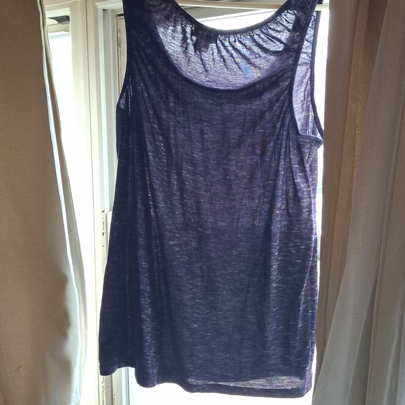 Motherhood Heathered Plum Scoop Neck Tank - Picture 3 of 3